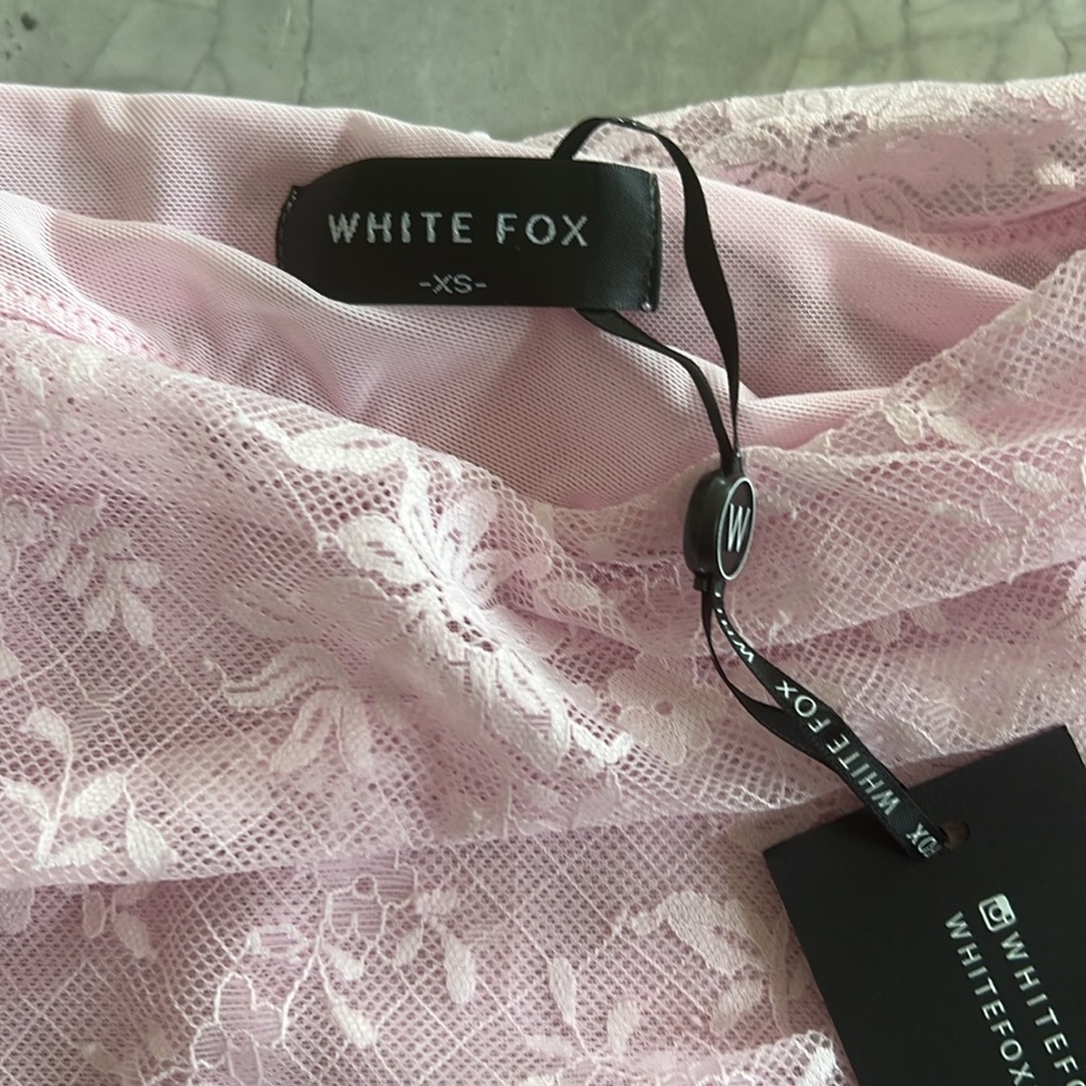 White fox pink lace skirt xs - Picture 2 of 5